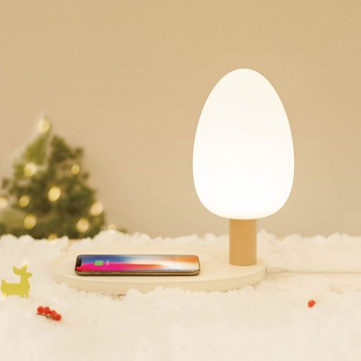 New product ideas 2020 RGB Table Lamp night light Led desk lamp with wireless charger phone charging station