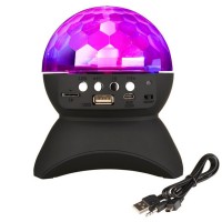 home disco DJ bluetooth mini speaker  light show stage studio effect colorful led crystal magic ball with led  color changing